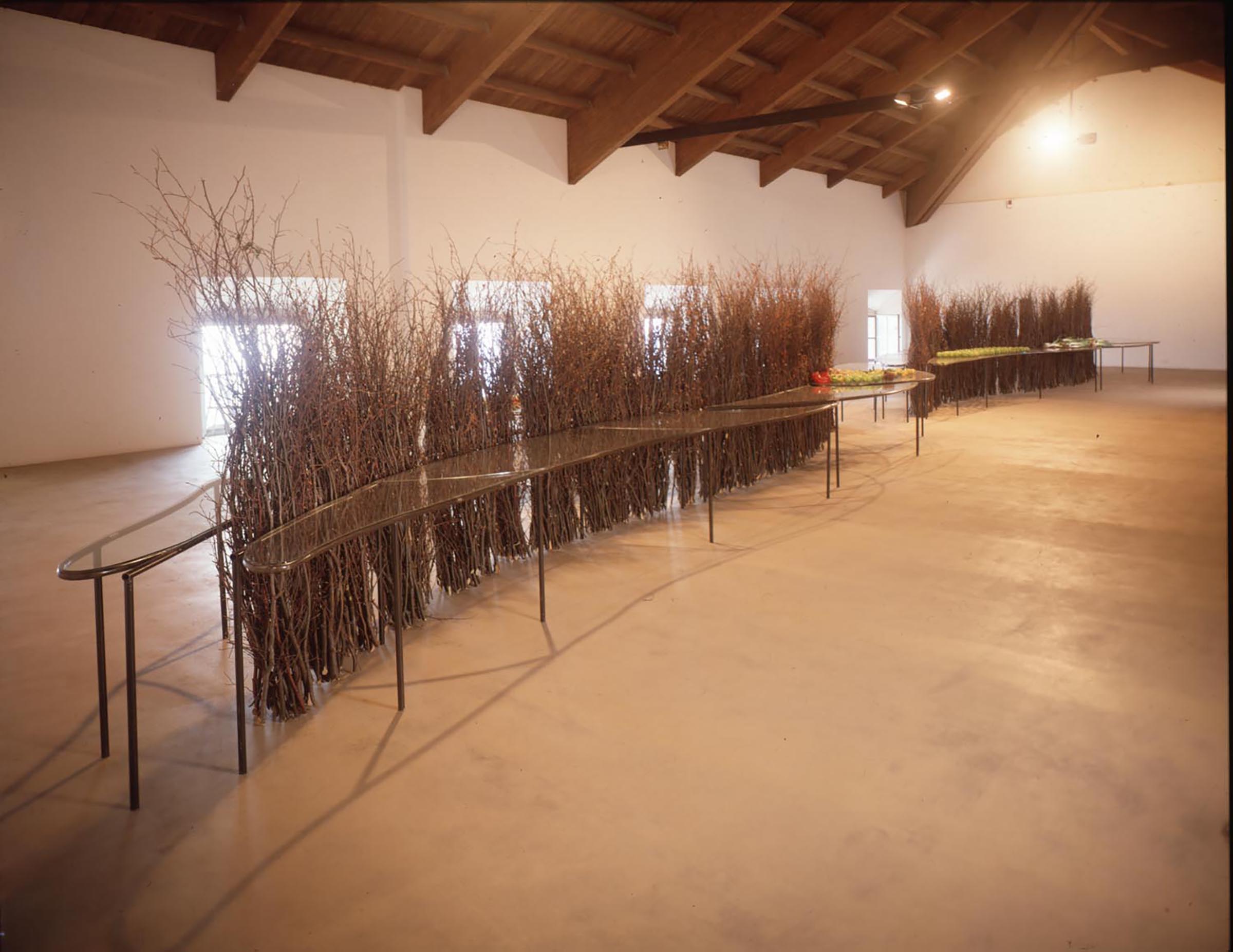 Mario Merz, Tavola di Whitman, 1990